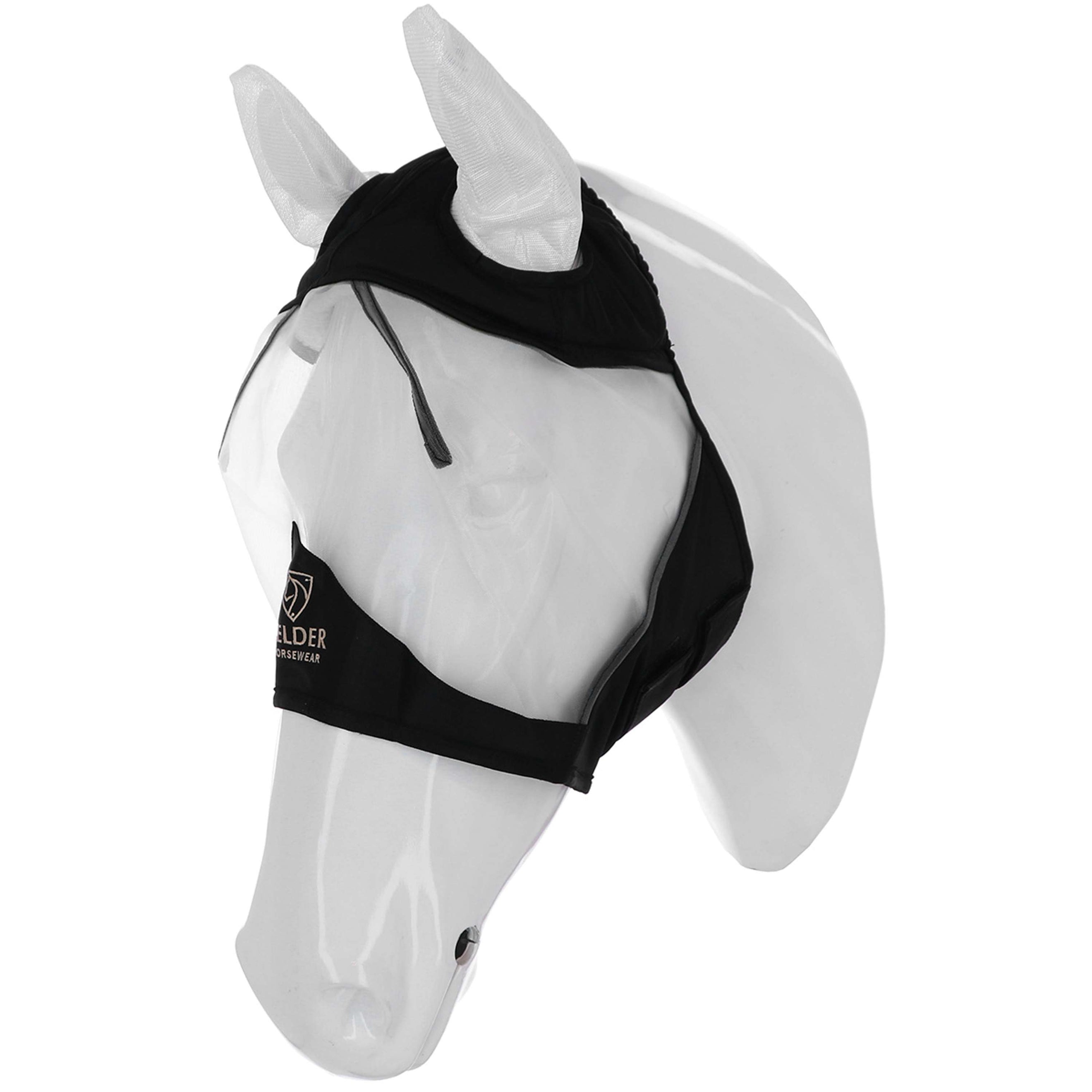 Velder Horsewear Premium Fliegenmaske mit Ohren Schwarz Velder Horsewear Premium Fliegenmaske mit Ohren Schwarz