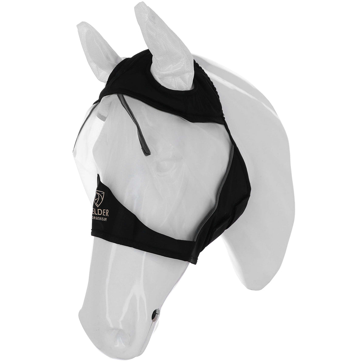 Velder Horsewear Premium Fliegenmaske mit Ohren Schwarz