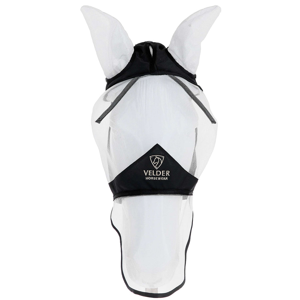 Velder Horsewear Premium Fliegenmaske mit Ohren und Nase Schwarz
