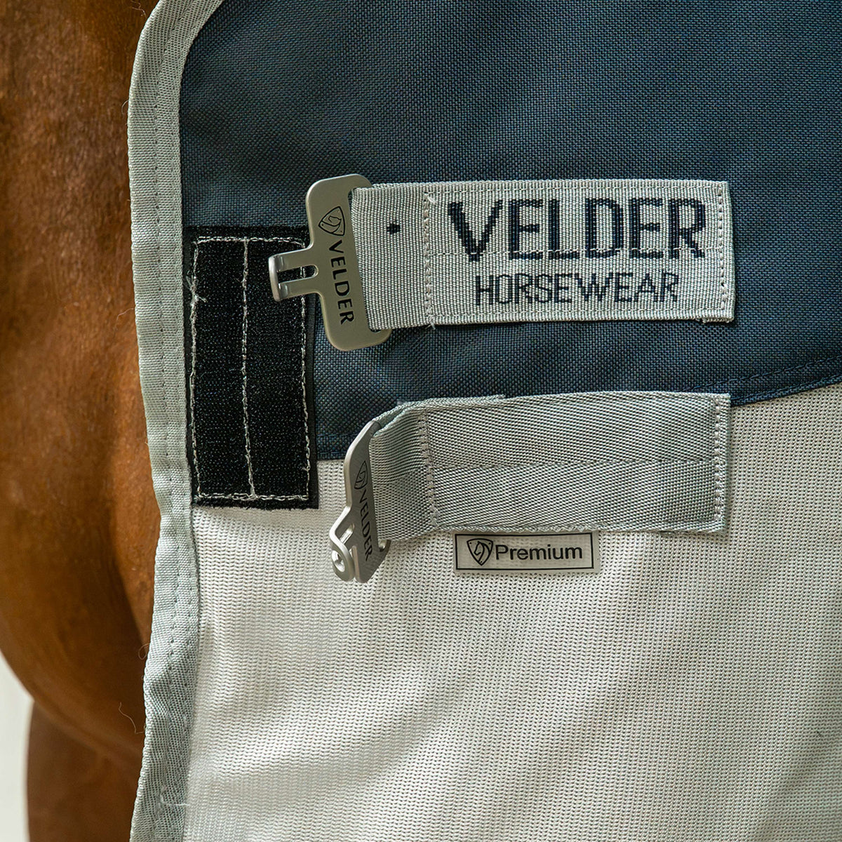 Velder Horsewear Premium Fliegendecke Rainless Summer Navy/Field Grey
