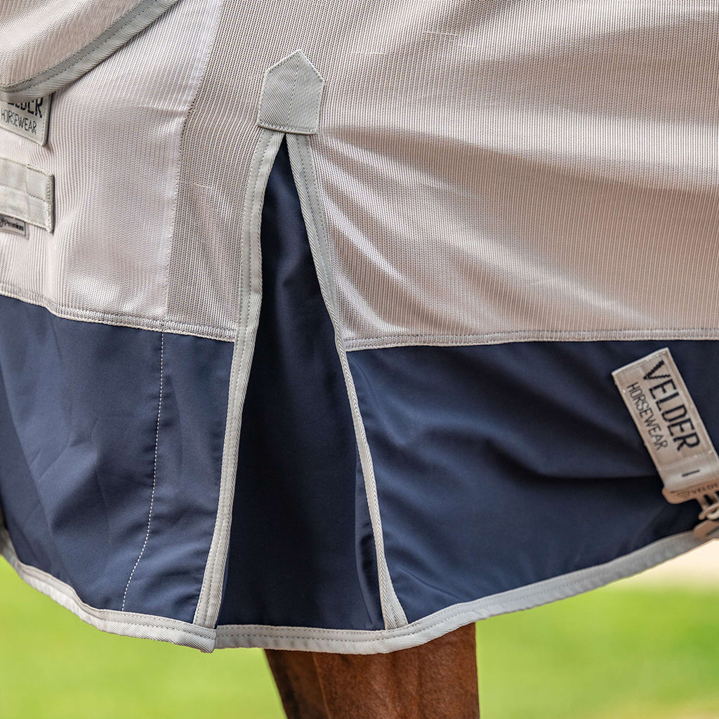 Velder Horsewear Premium Fliegendecke Rainless Fall Navy/Pearl Silver