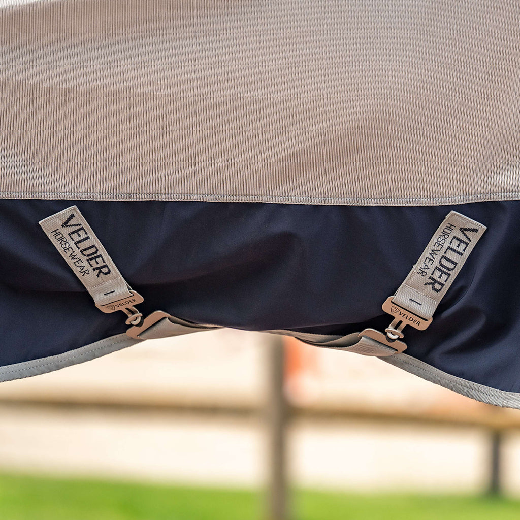 Velder Horsewear Premium Fliegendecke Rainless Fall Navy/Pearl Silver