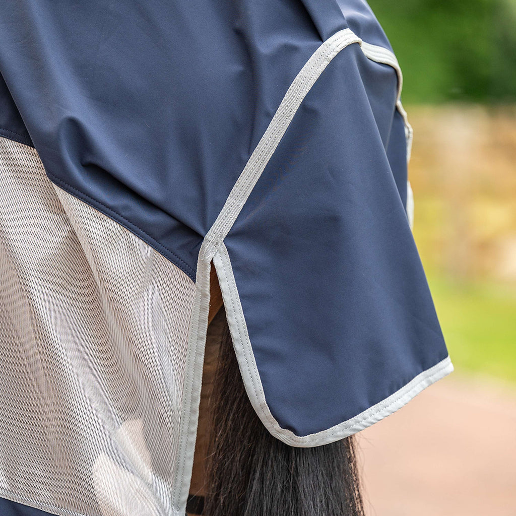 Velder Horsewear Premium Fliegendecke Rainless Fall Navy/Pearl Silver