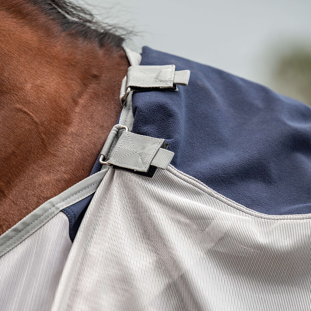 Velder Horsewear Premium Fliegendecke Rainless Fall Navy/Pearl Silver