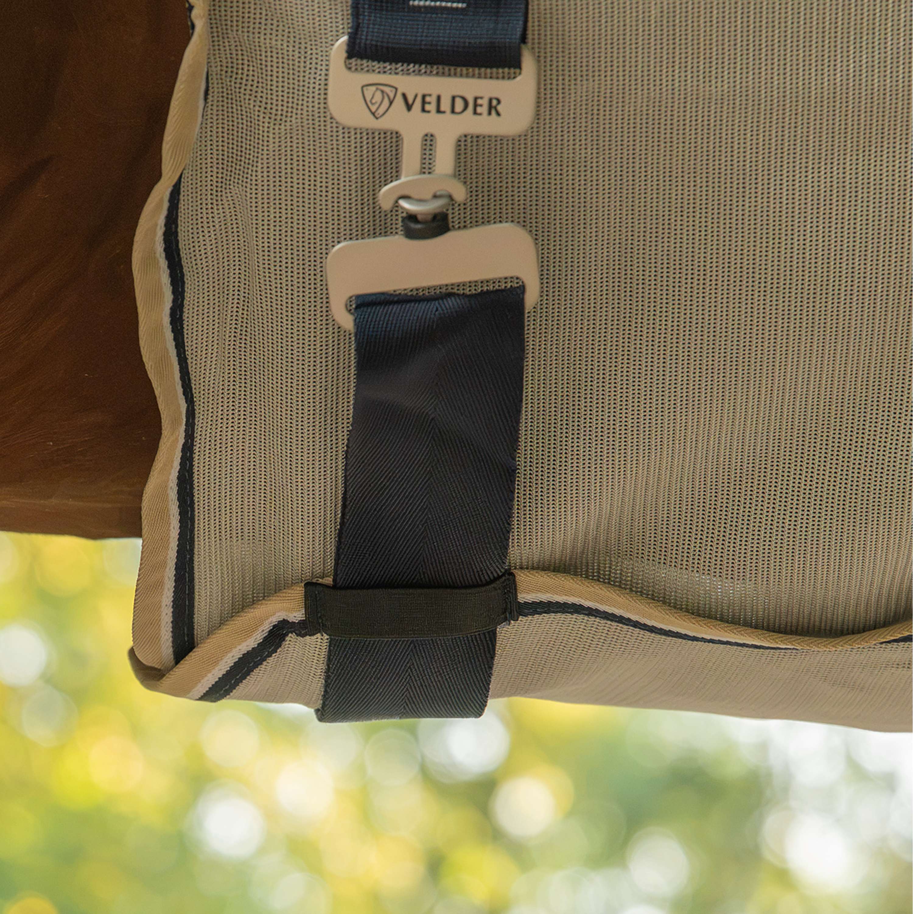 Velder Horsewear Premium Pony Fliegendecke Waterproof-Top Navy/Pearl Silver