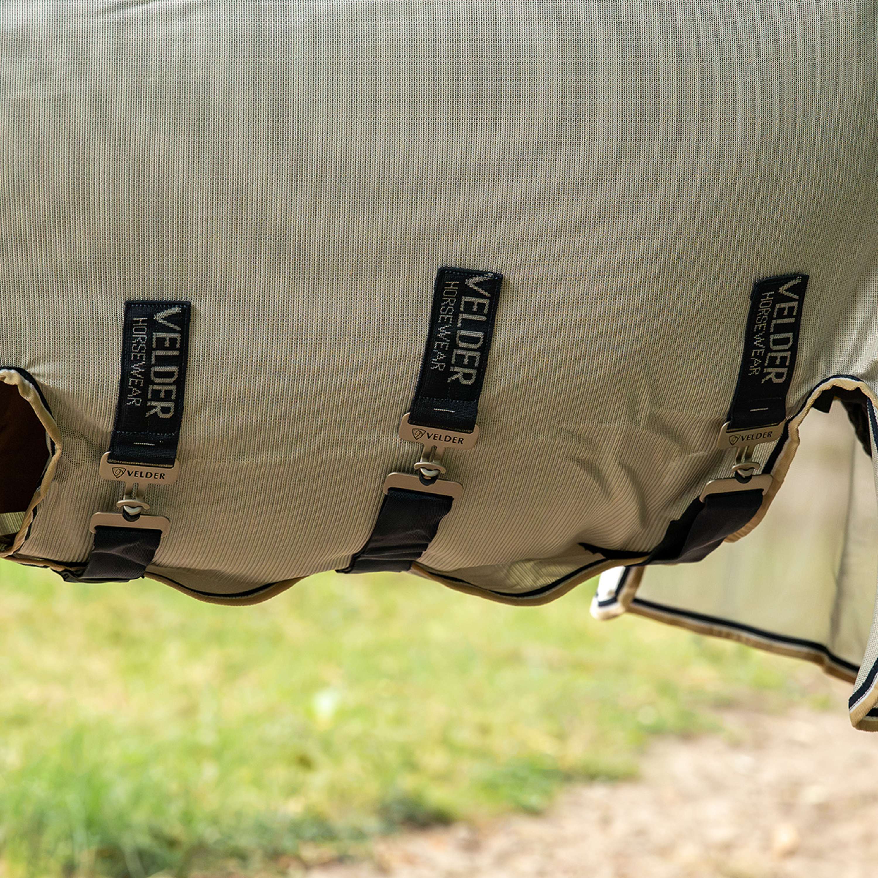 Velder Horsewear Premium Pony Fliegendecke Waterproof-Top Navy/Pearl Silver