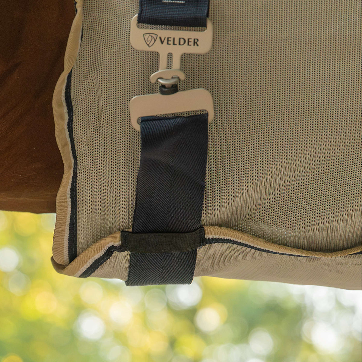 Velder Horsewear Premium Fliegendecke Waterproof-Top Navy/Pearl Silver