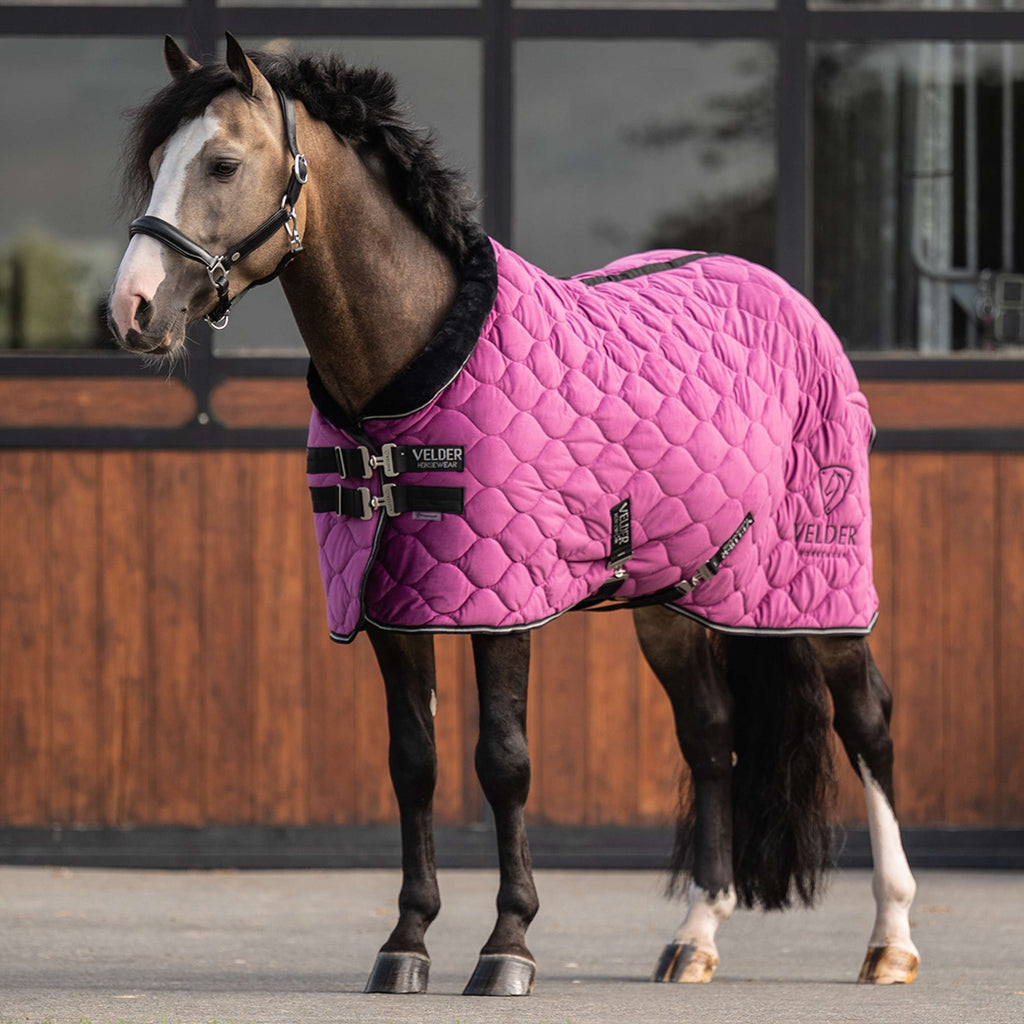 Velder Horsewear Premium Pony Showdecke Satin Glow Dutch Raspberry