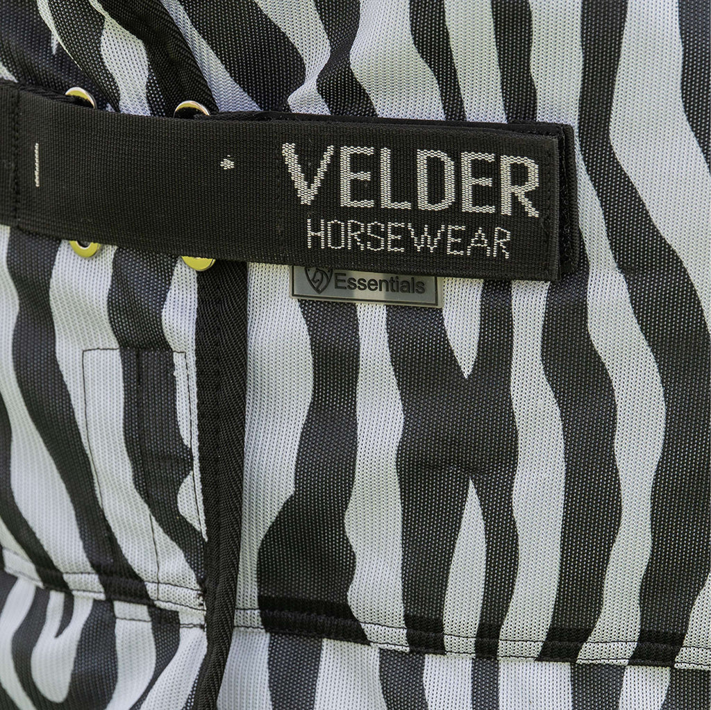 Velder Horsewear Essentials Pony Fliegendecke mit Halsteil Zebra Schwarz/Weiß