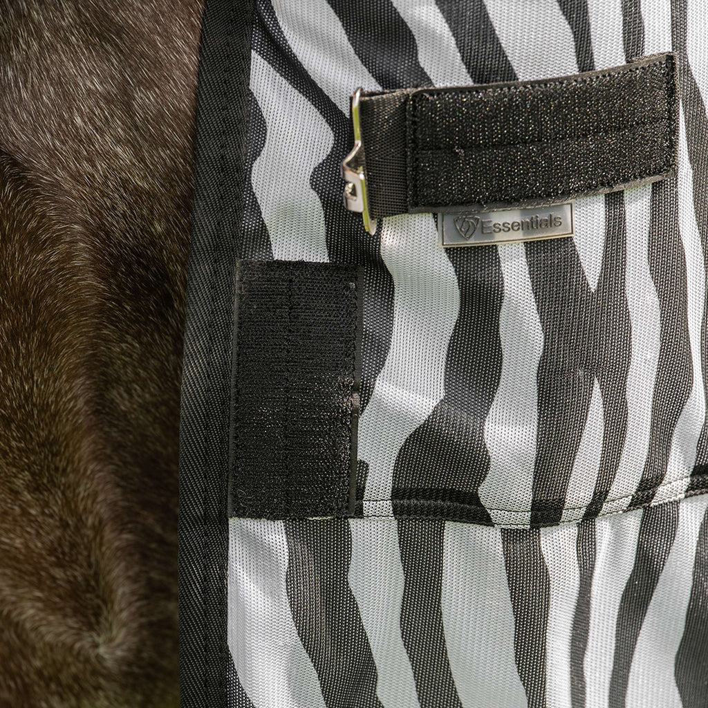 Velder Horsewear Essentials Fliegendecke mit Halsteil Zebra Schwarz/Weiß