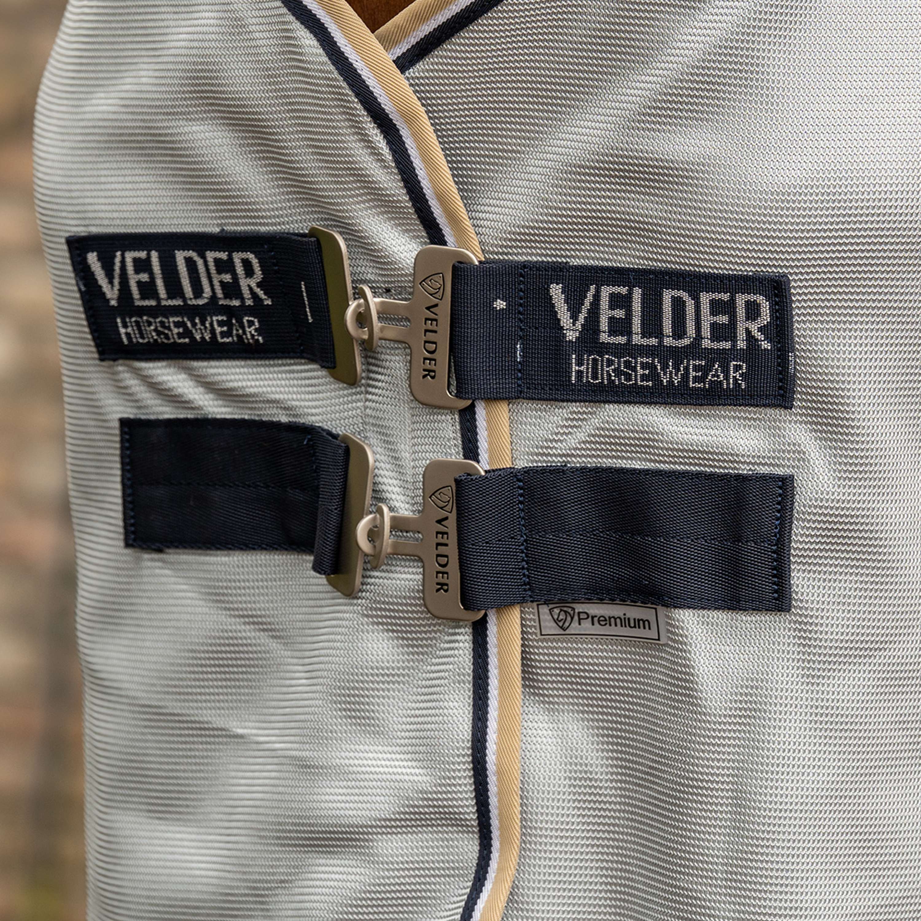 Velder Horsewear Premium Pony Fliegendecke Pearl Grey