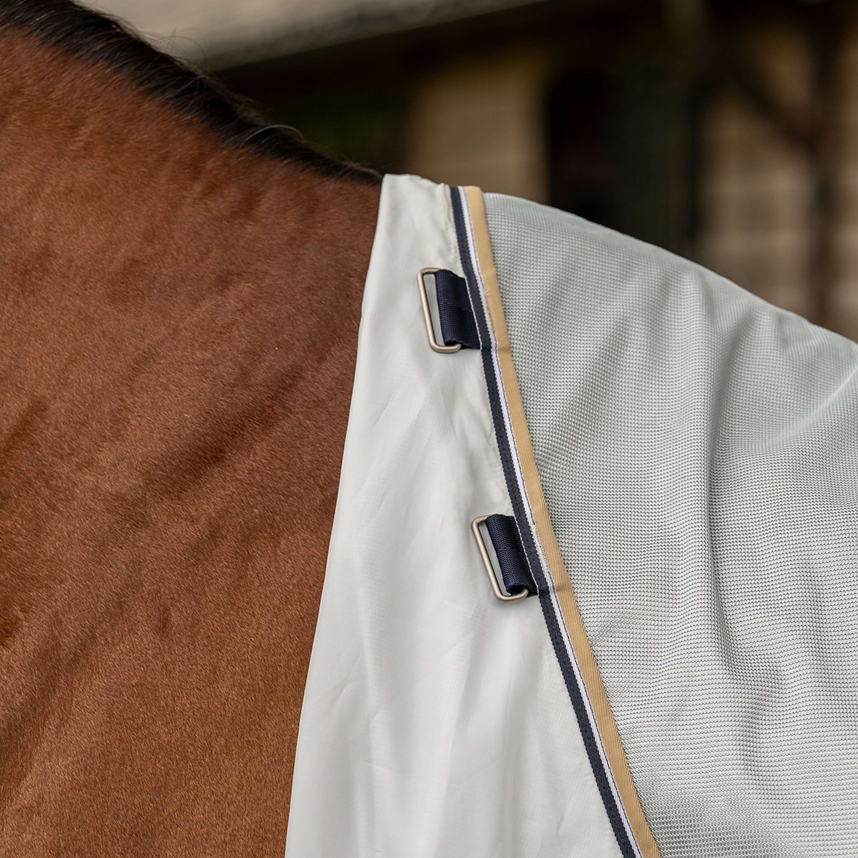 Velder Horsewear Premium Pony Fliegendecke Pearl Grey