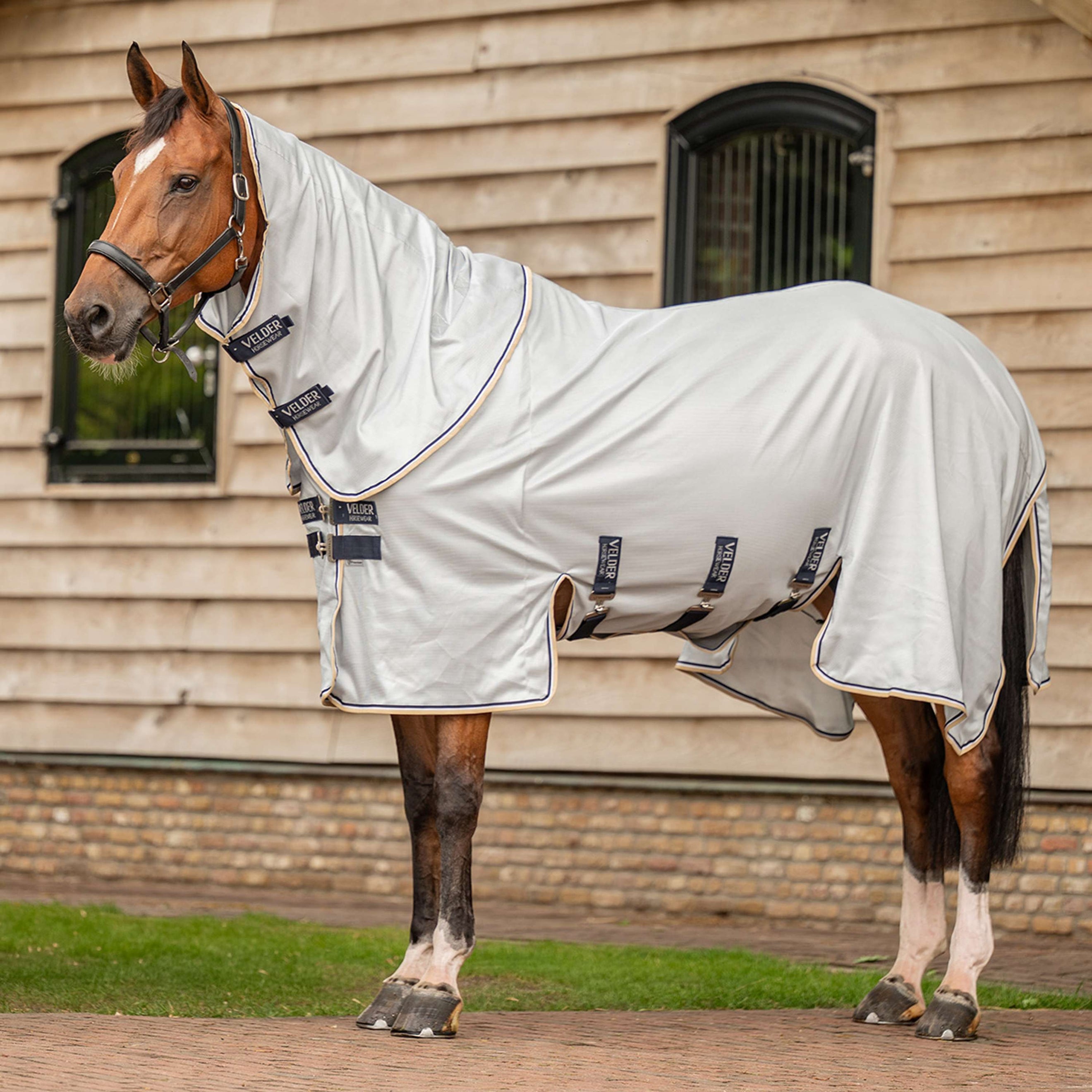 Velder Horsewear Premium Fliegendecke Pearl Grey