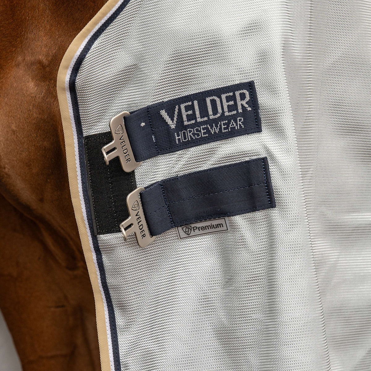 Velder Horsewear Premium Fliegendecke Pearl Grey