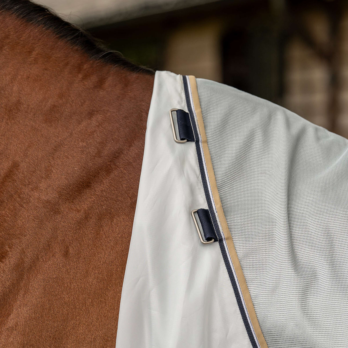 Velder Horsewear Premium Fliegendecke Pearl Grey