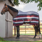 Velder Horsewear Essentials Fleecedecke Polar Stripes Grau/Bordeaux