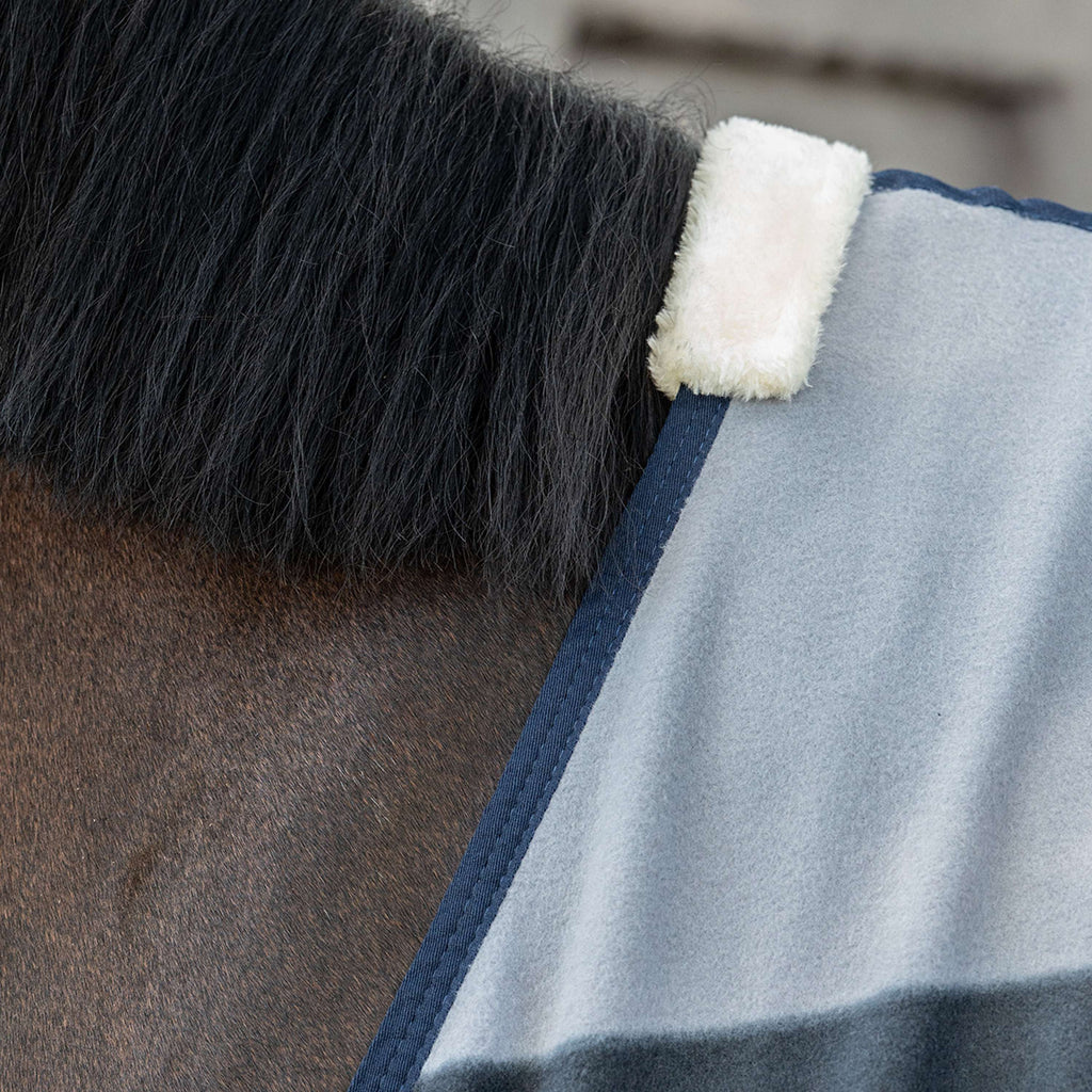 Velder Horsewear Essentials Fleecedecke Polar Stripes Grau/Bordeaux