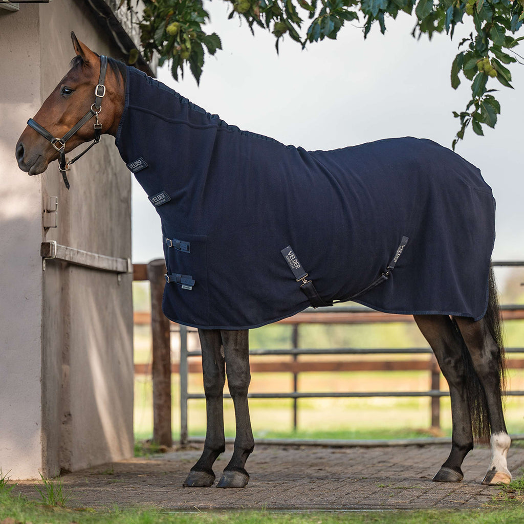 Velder Horsewear Essentials Fleecedecke Comfy mit Halsteil Navy