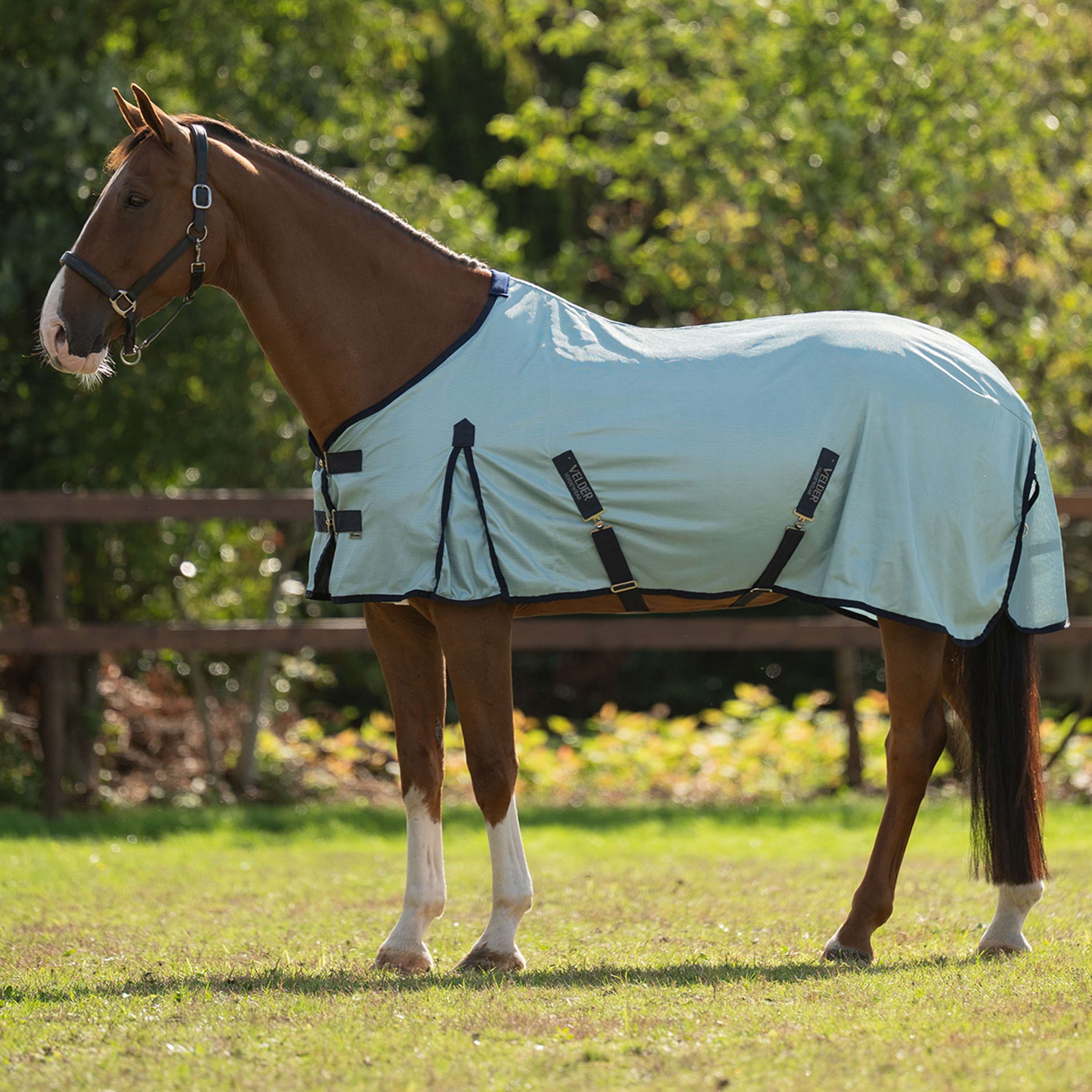Velder Horsewear Essentials Fliegendecke Water Resistant Silber/Grau
