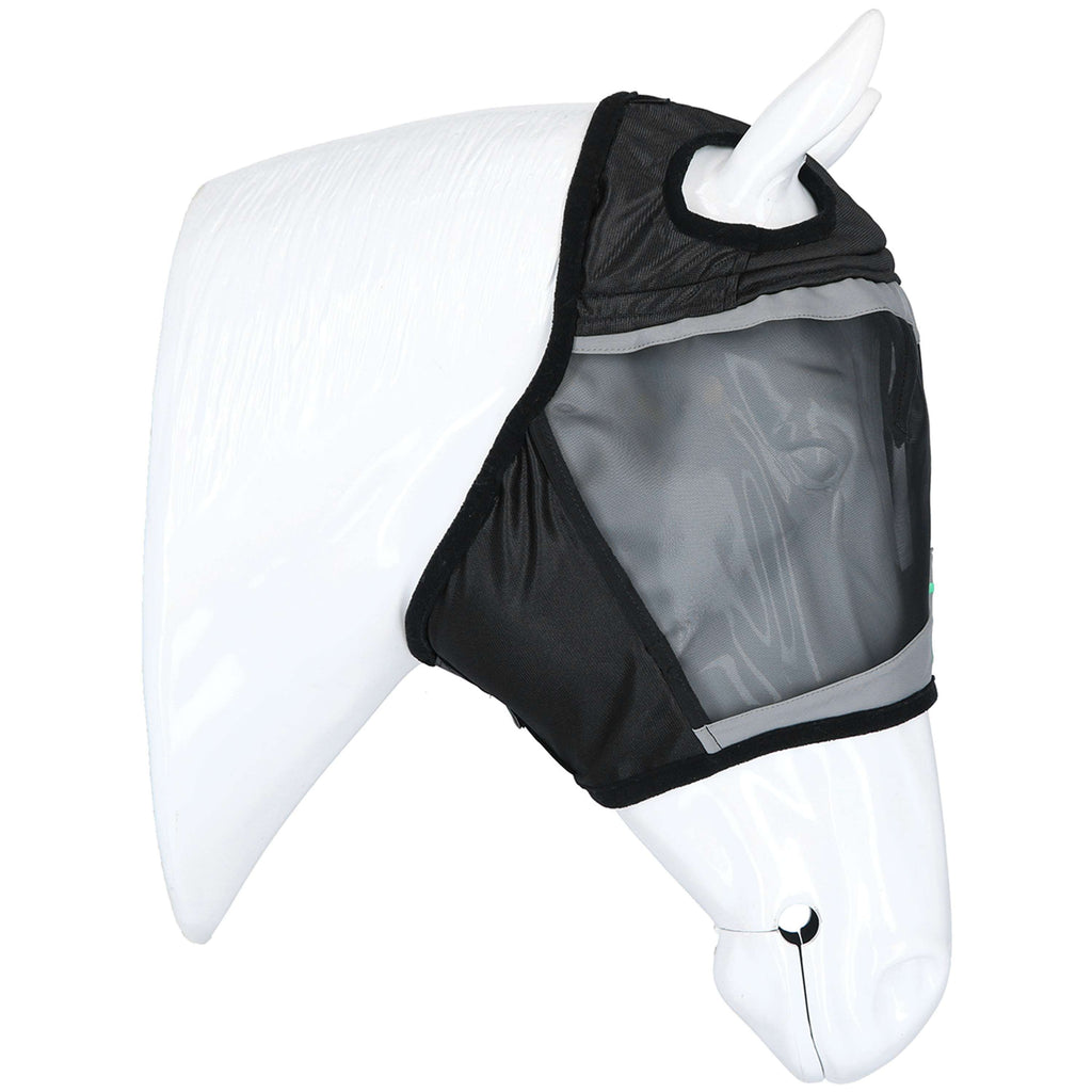 Agradi Horse Fliegenmaske Fine Mesh mit Ohrausschnitt Schwarz