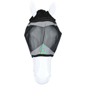 Agradi Horse Fliegenmaske Fine Mesh mit Ohrausschnitt Schwarz