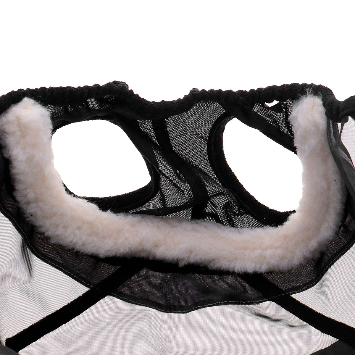 Agradi Horse Fliegenmaske Fine Mesh mit Ohrausschnitt Schwarz