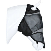 Agradi Horse Fliegenmaske Fine Mesh mit Ohrausschnitt und Nase Schwarz