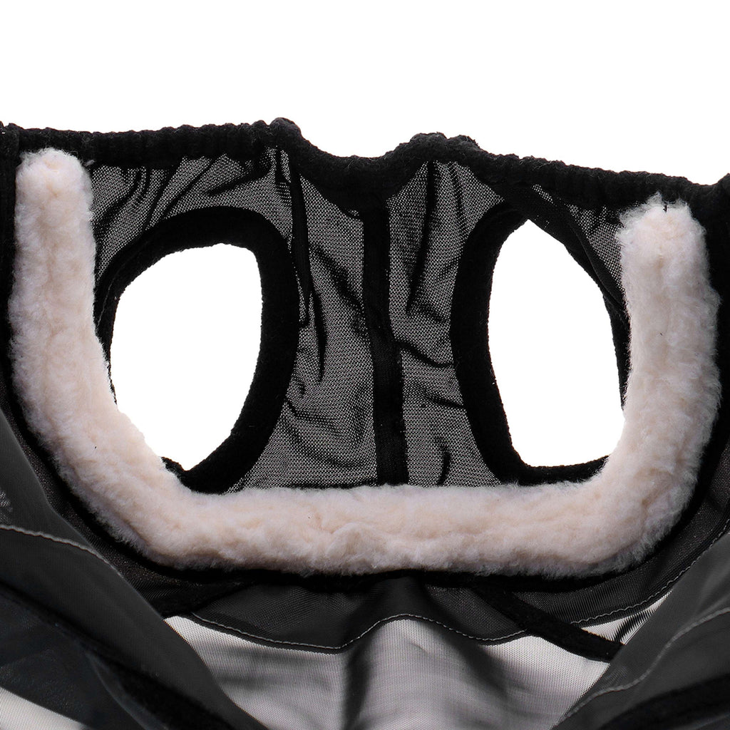 Agradi Horse Fliegenmaske Fine Mesh mit Ohrausschnitt und Nase Schwarz