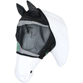 Agradi Horse Fliegenmaske Fine Mesh mit Ohren Schwarz
