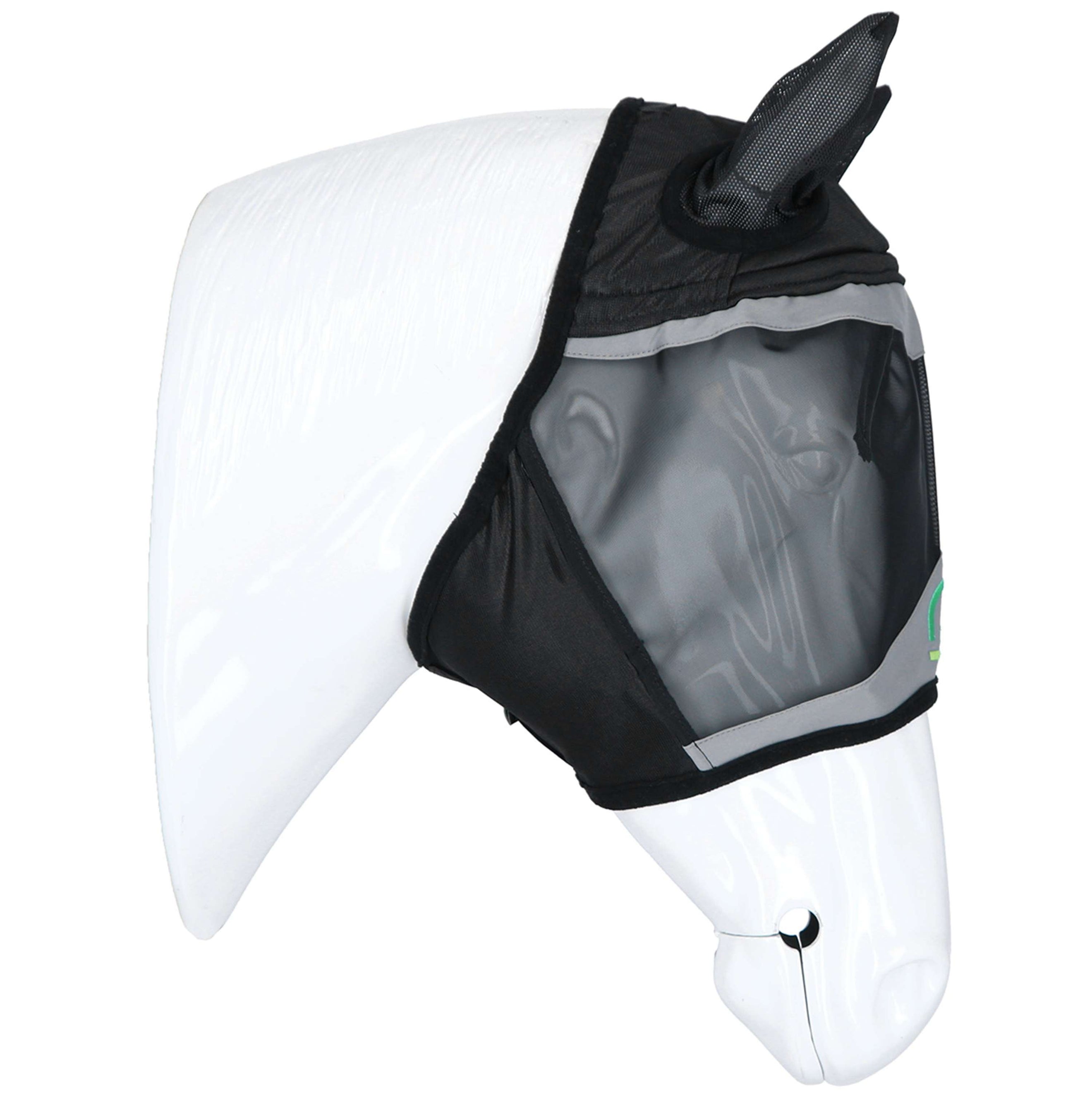 Agradi Horse Fliegenmaske Fine Mesh mit Ohren Schwarz Agradi Horse Fliegenmaske Fine Mesh mit Ohren Schwarz
