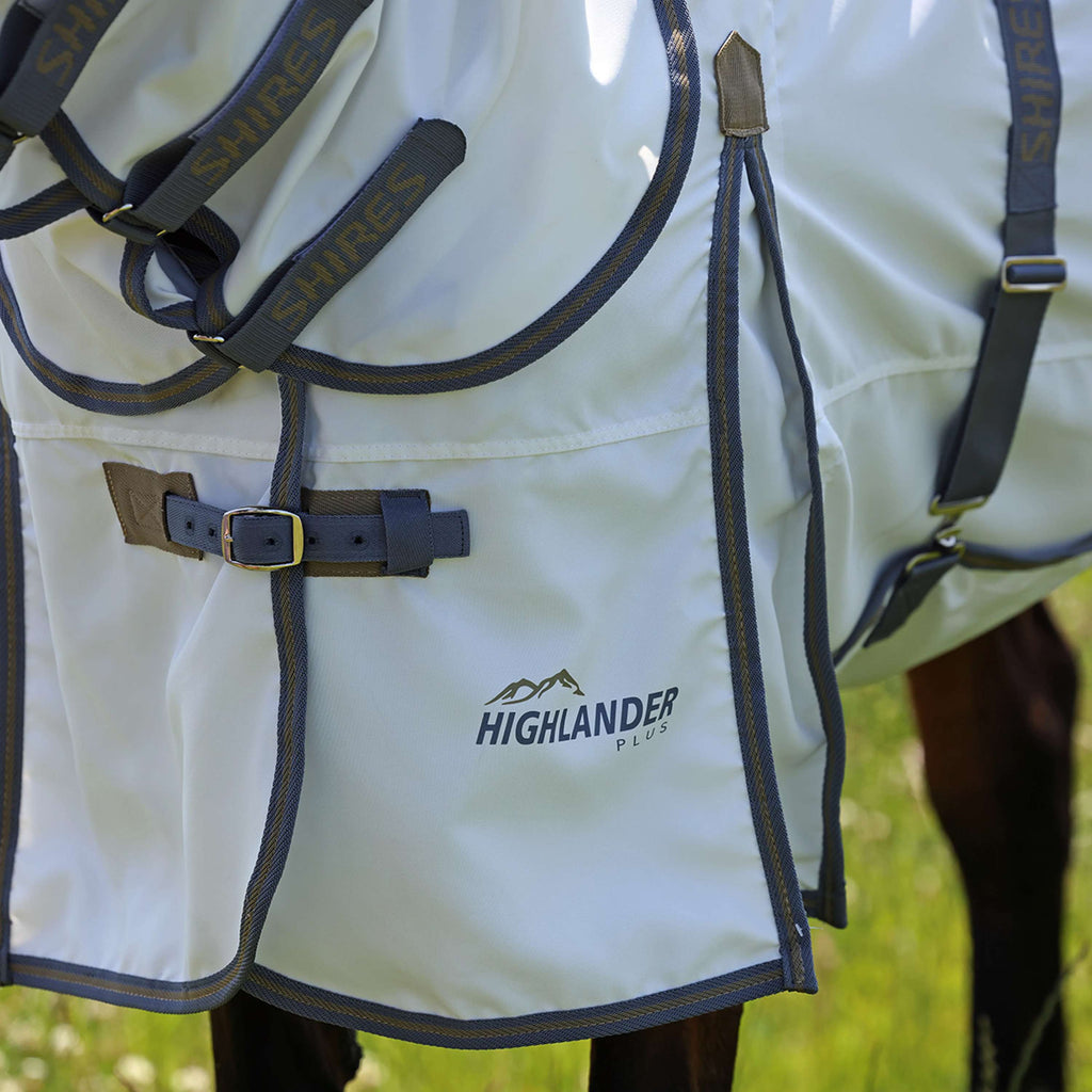 Highlander Plus by Shires Ekzemerdecke Sweet-Itch Combo Weiß/Airforce