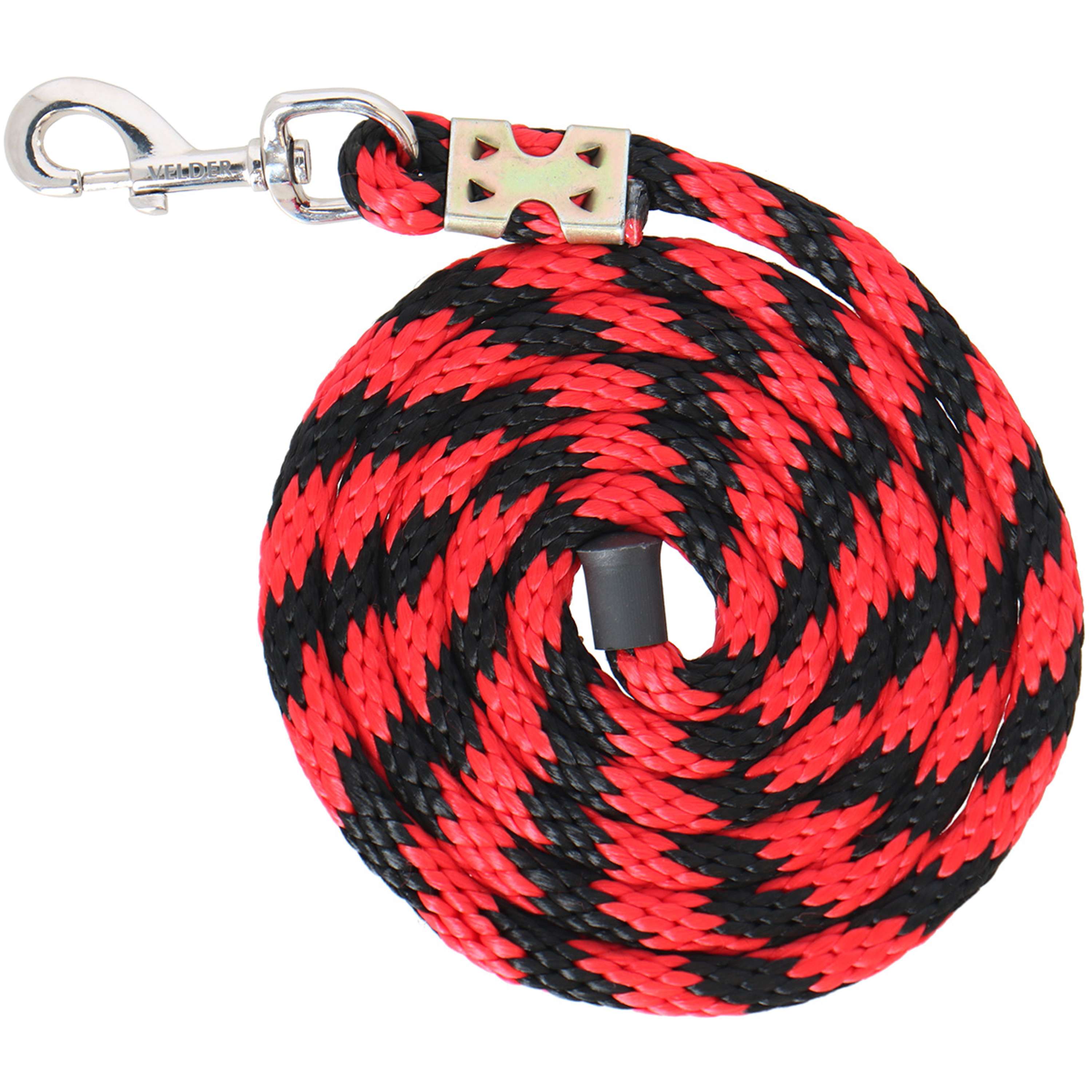 Velder Horsewear Führstrick Colorful Stripe Rot/Schwarz