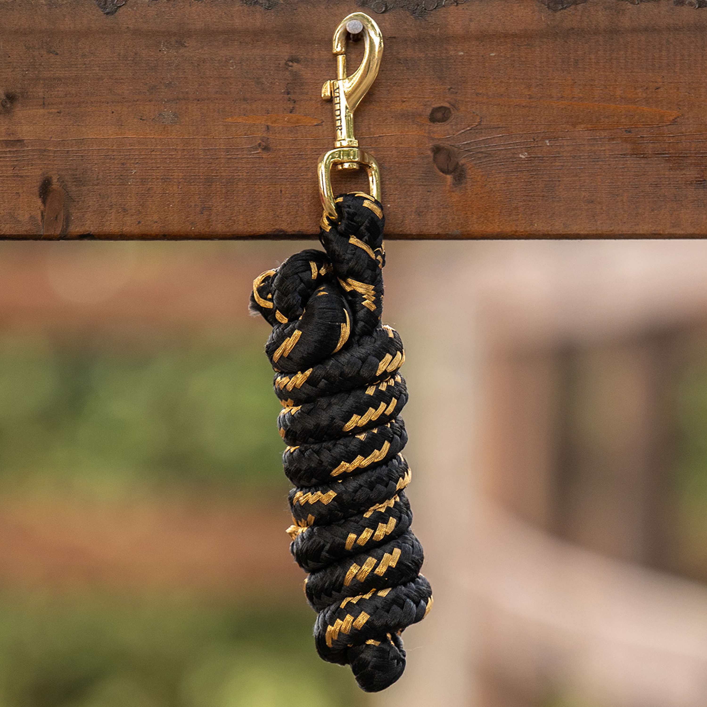 Velder Horsewear Führstrick Gold Schwarz