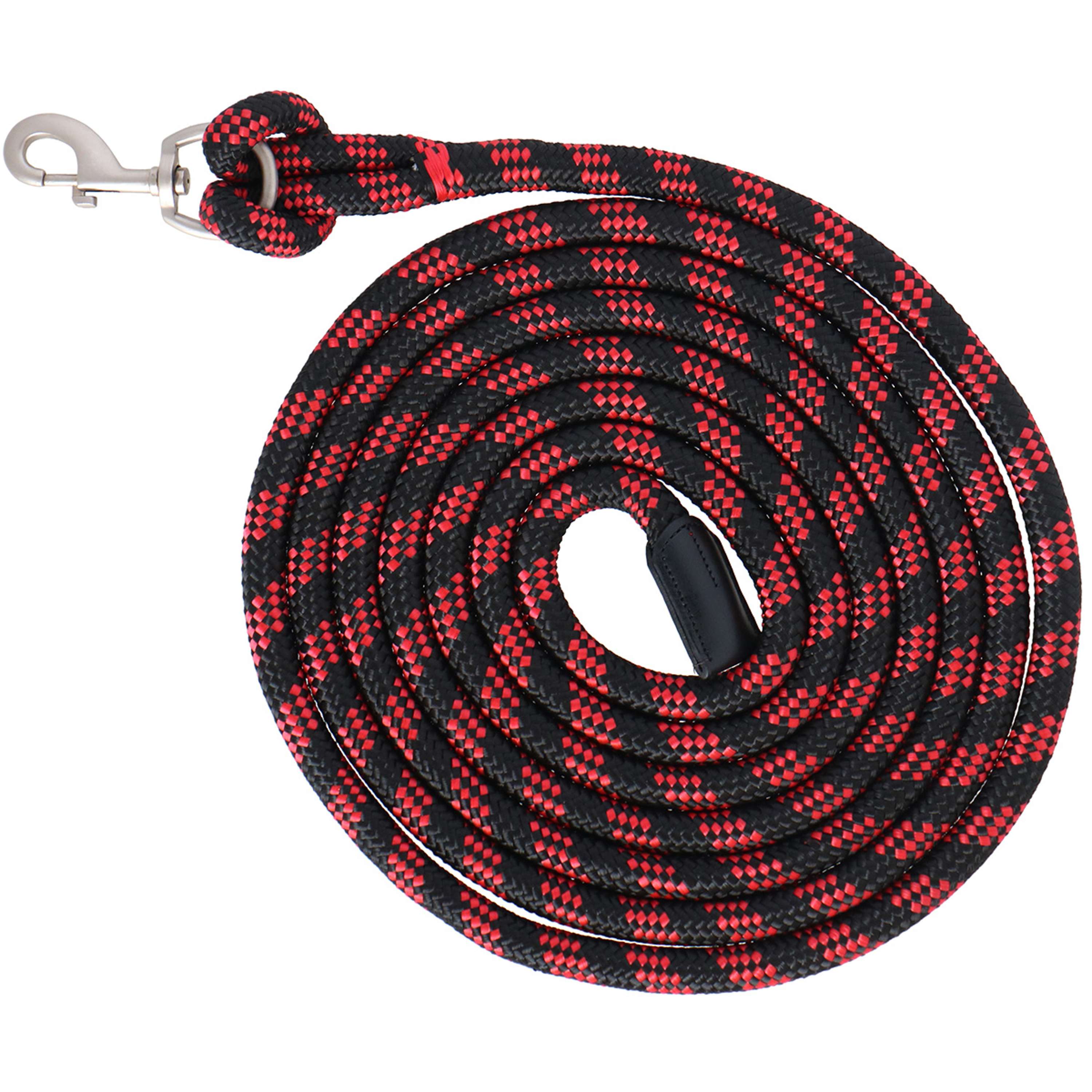 Velder Horsewear Führstrick Schwarz/Rot