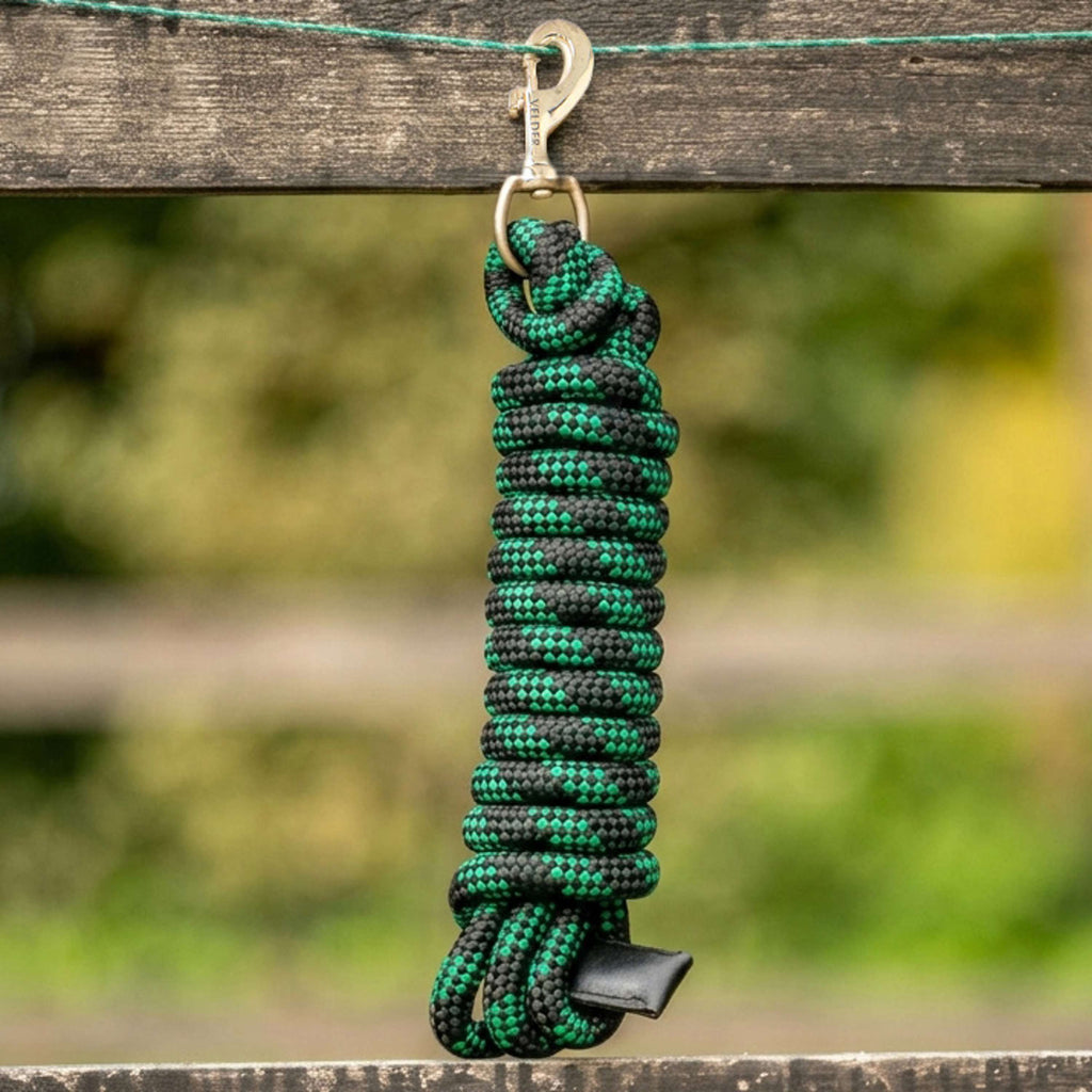 Velder Horsewear Führstrick Schwarz/Forest Green
