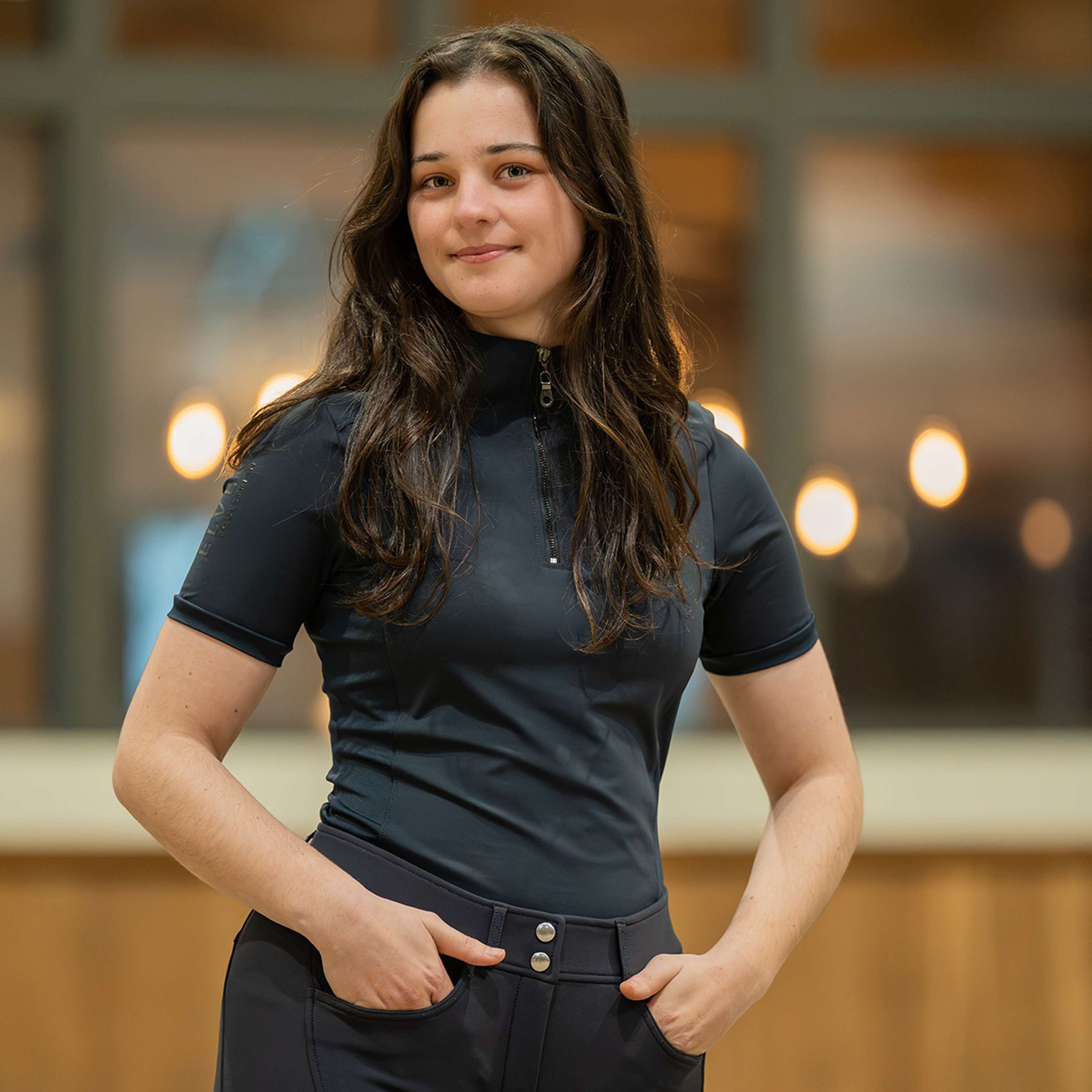 Elvera Equestrian Trainingsshirt EEVexa Kurze Ärmel Navy