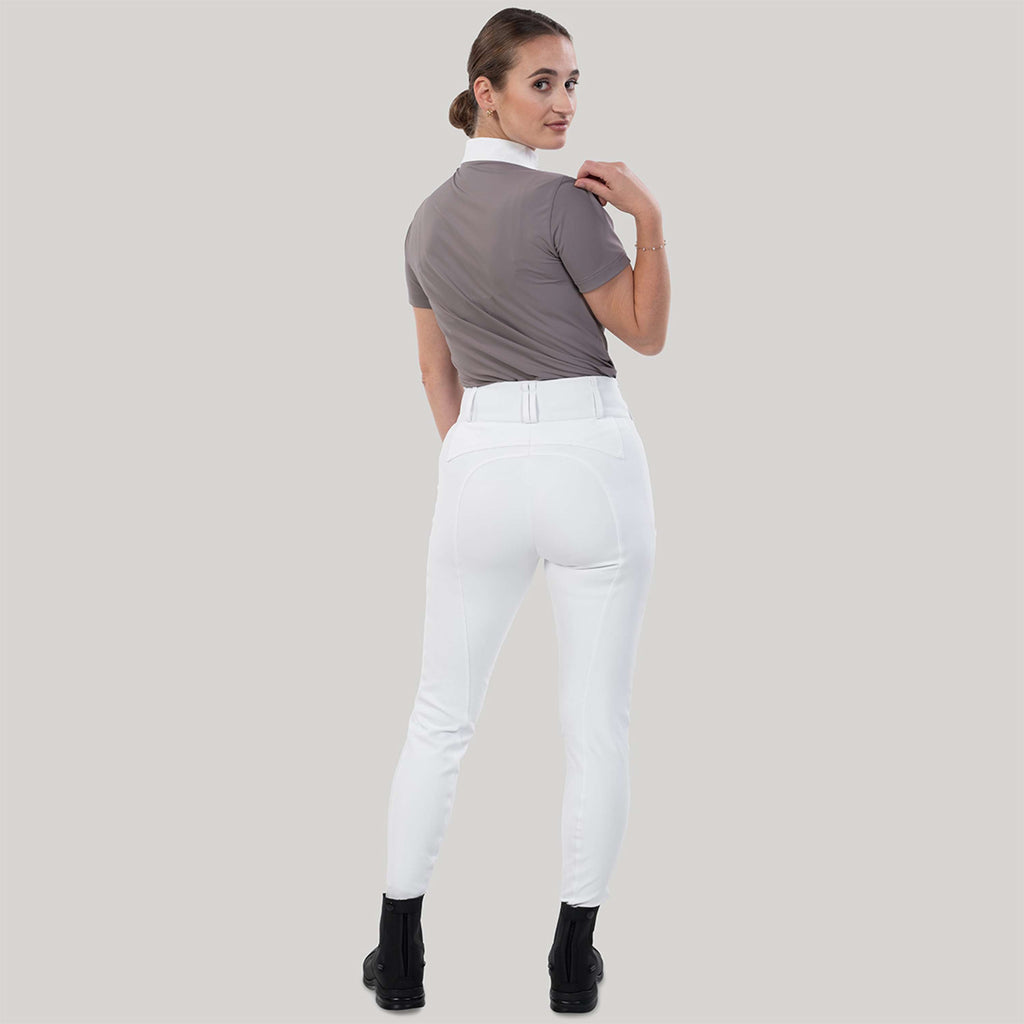 Elvera Equestrian Reithose Sensitive Pro Half Seat Weiß