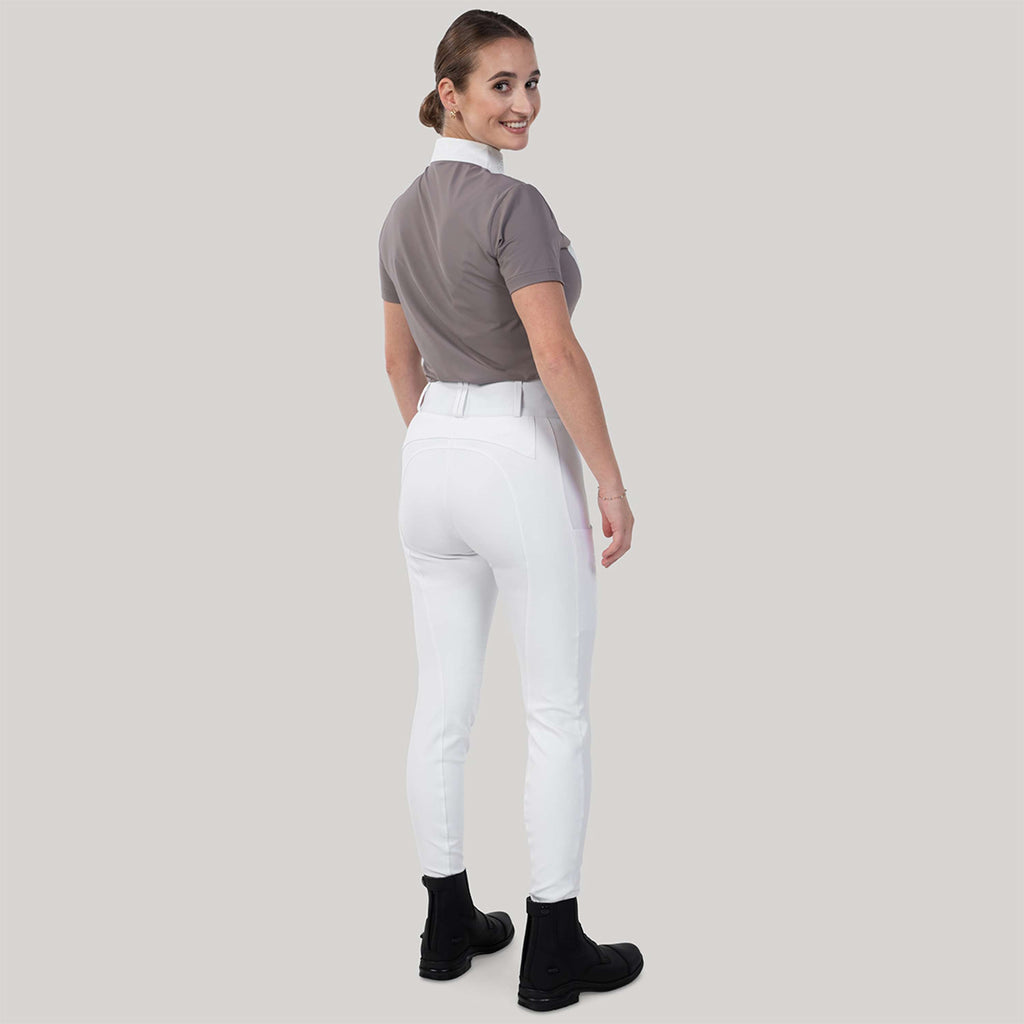 Elvera Equestrian Reithose Sensitive Pro Half Seat Weiß