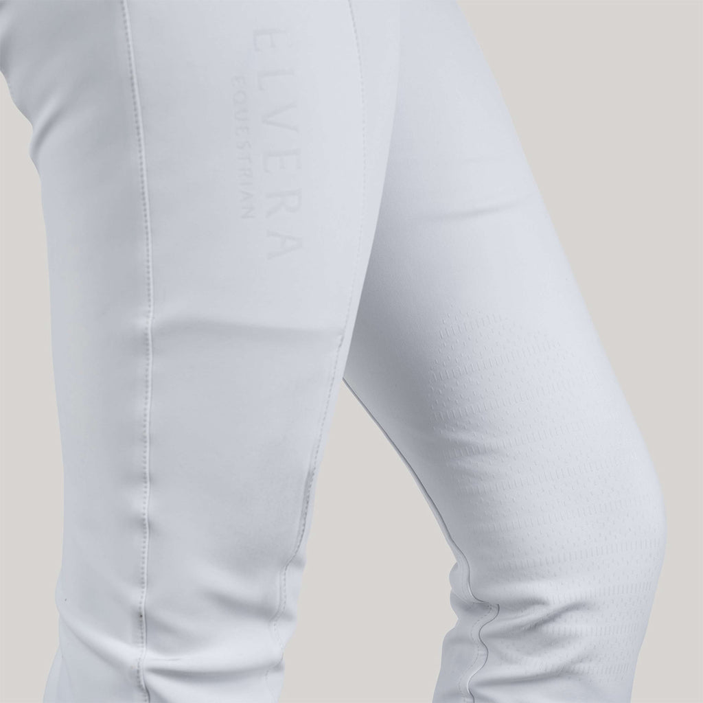 Elvera Equestrian Reithose Sensitive Pro Half Seat Weiß