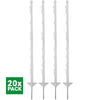 Agradi Power Weidepfahl Classic Doppel 105cm 20 Stück Weiß