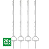 Agradi Power Weidepfahl Tritt 115cm 20 Stück Weiß