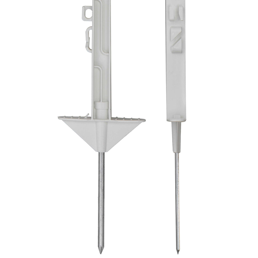 Agradi Power Weidepfahl Classic Doppel 125cm 20 Stück Weiß