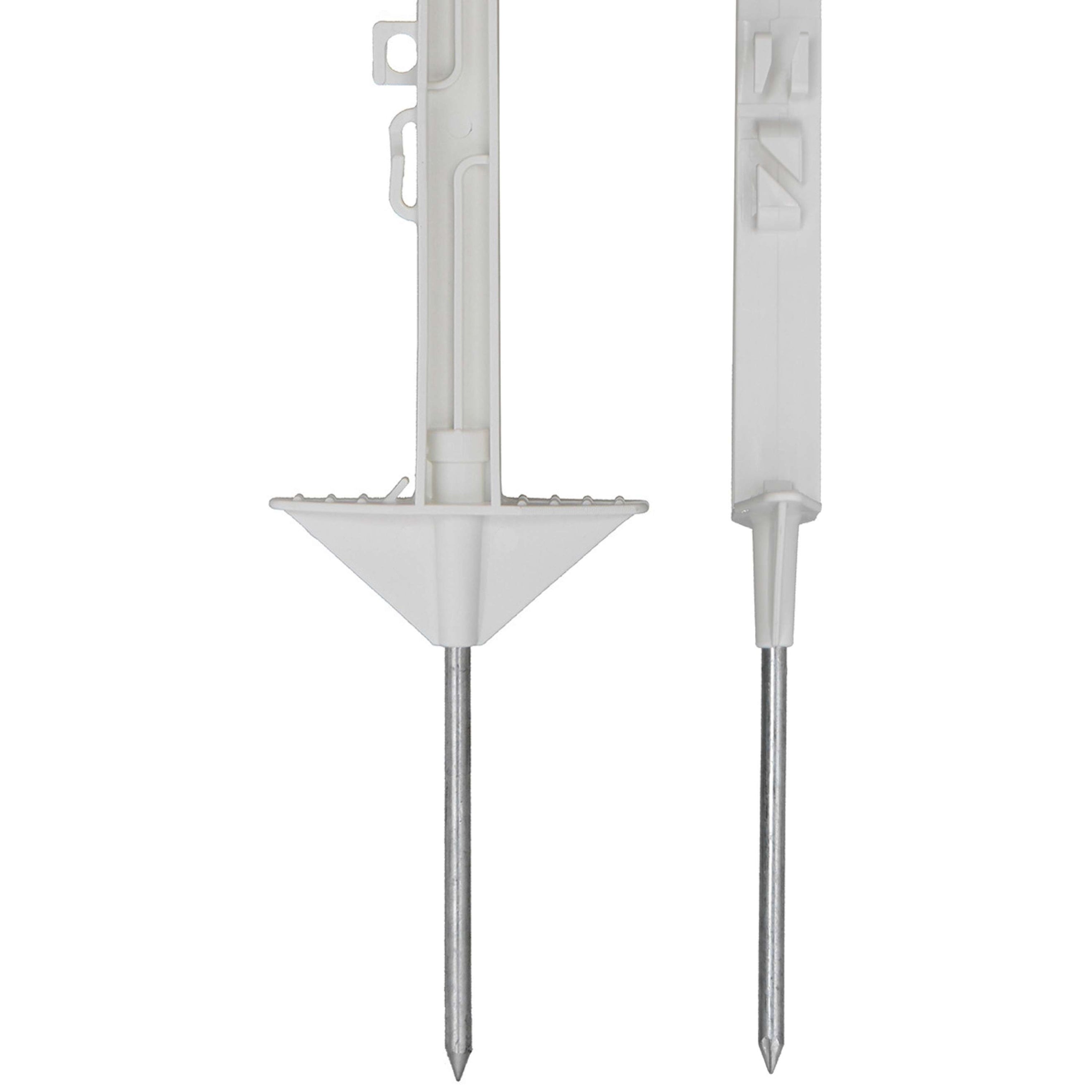 Agradi Power Weidepfahl Classic Doppel 75cm 20 Stück Weiß Agradi Power Weidepfahl Classic Doppel 75cm 20 Stück Weiß
