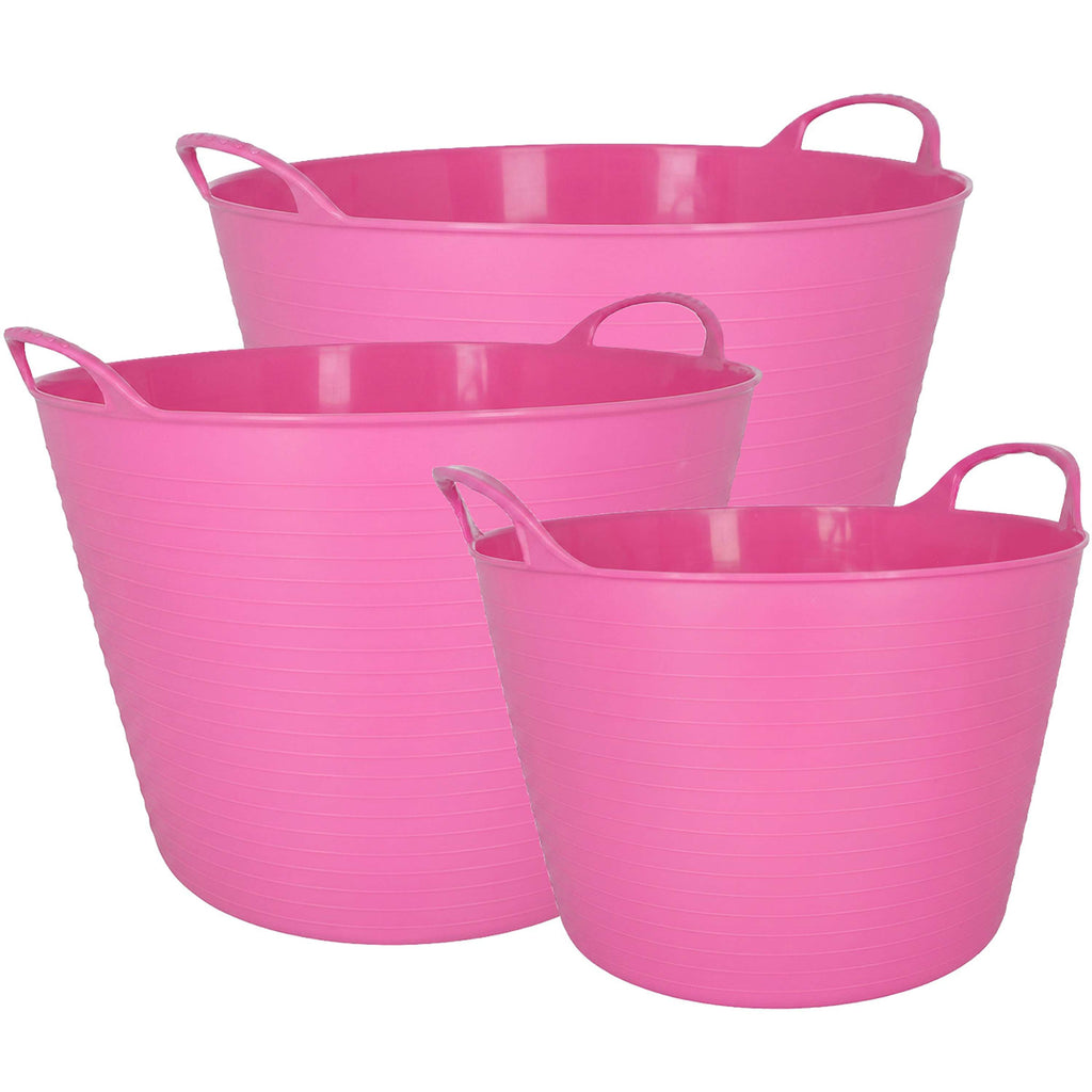 Agradi Horse Flexibler Eimer Rosa