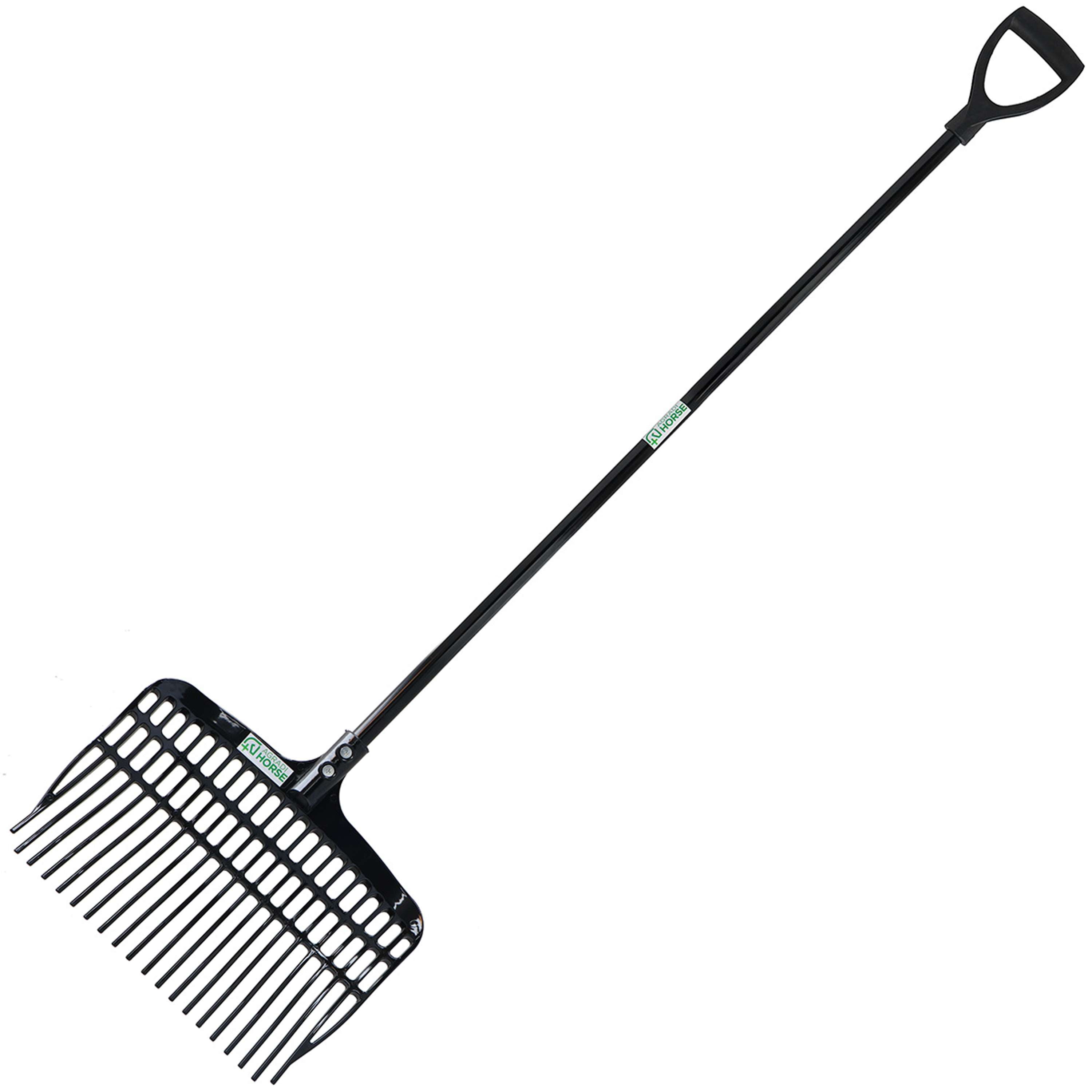 Agradi Horse Metallstiel D-Grip Schwarz