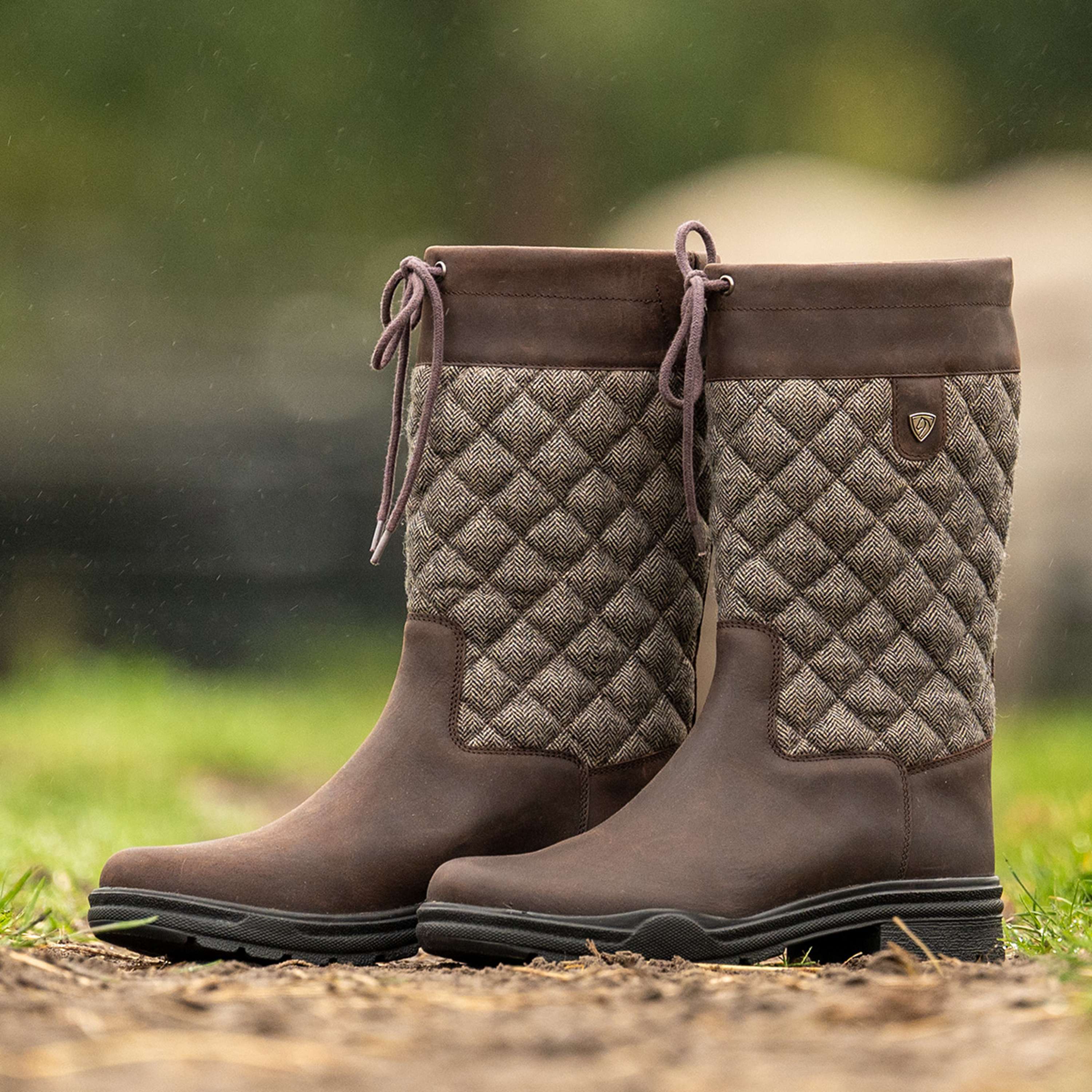 Velder Footwear Outdoorstiefel Delphina Braun/Tweed