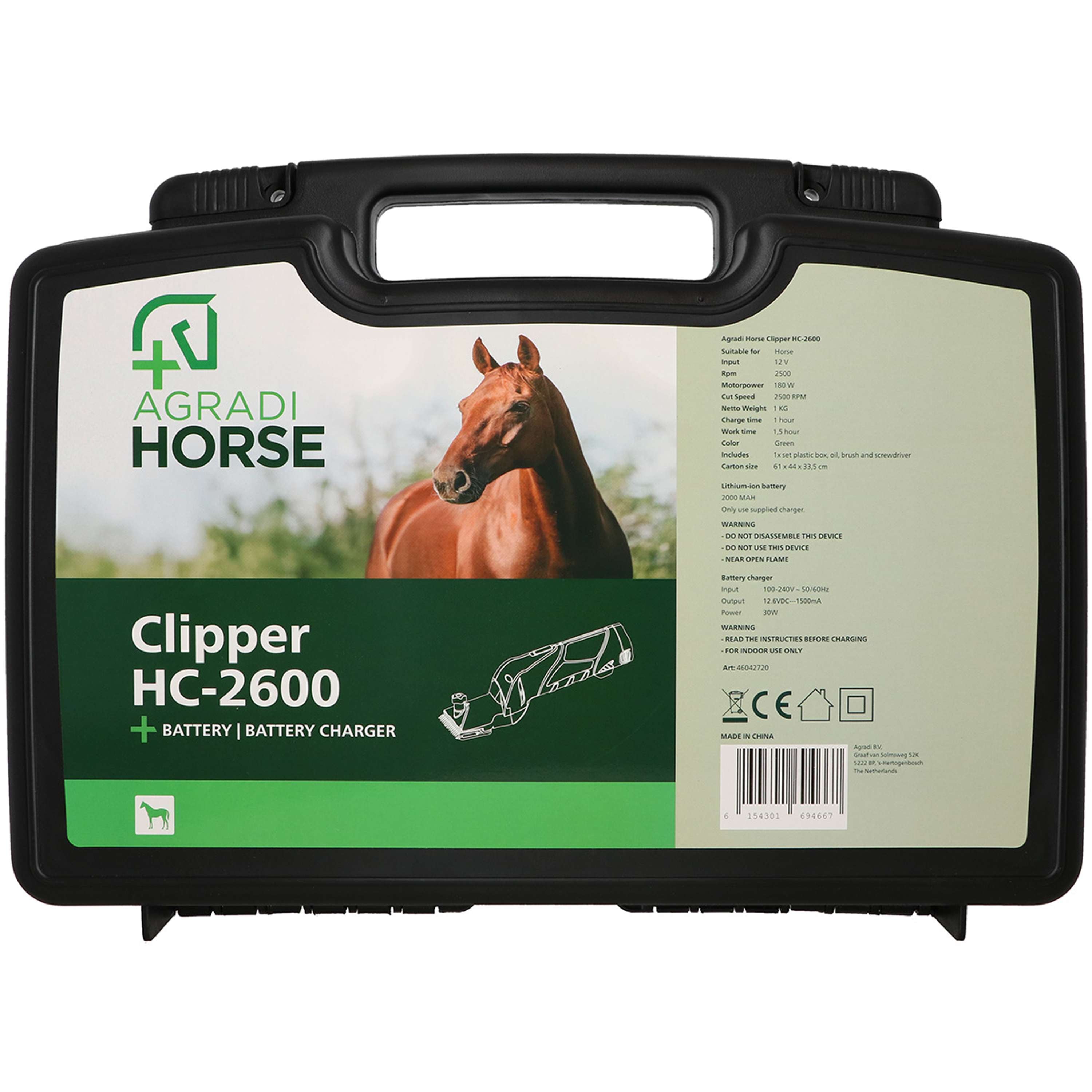 Agradi Horse Akku-Schermachine HC-2600 Grün