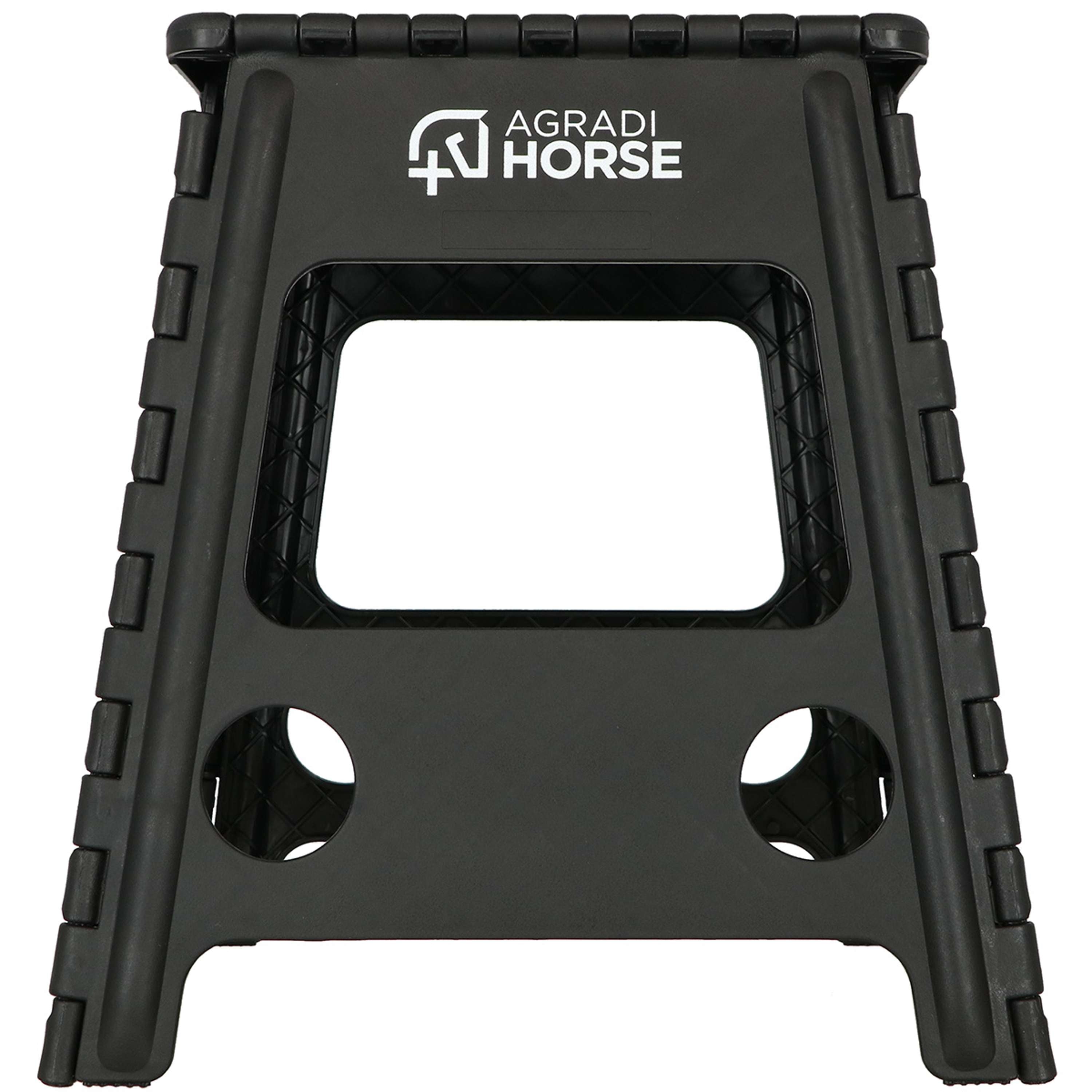 Agradi Horse Aufstiegshilfe Faltbar Schwarz