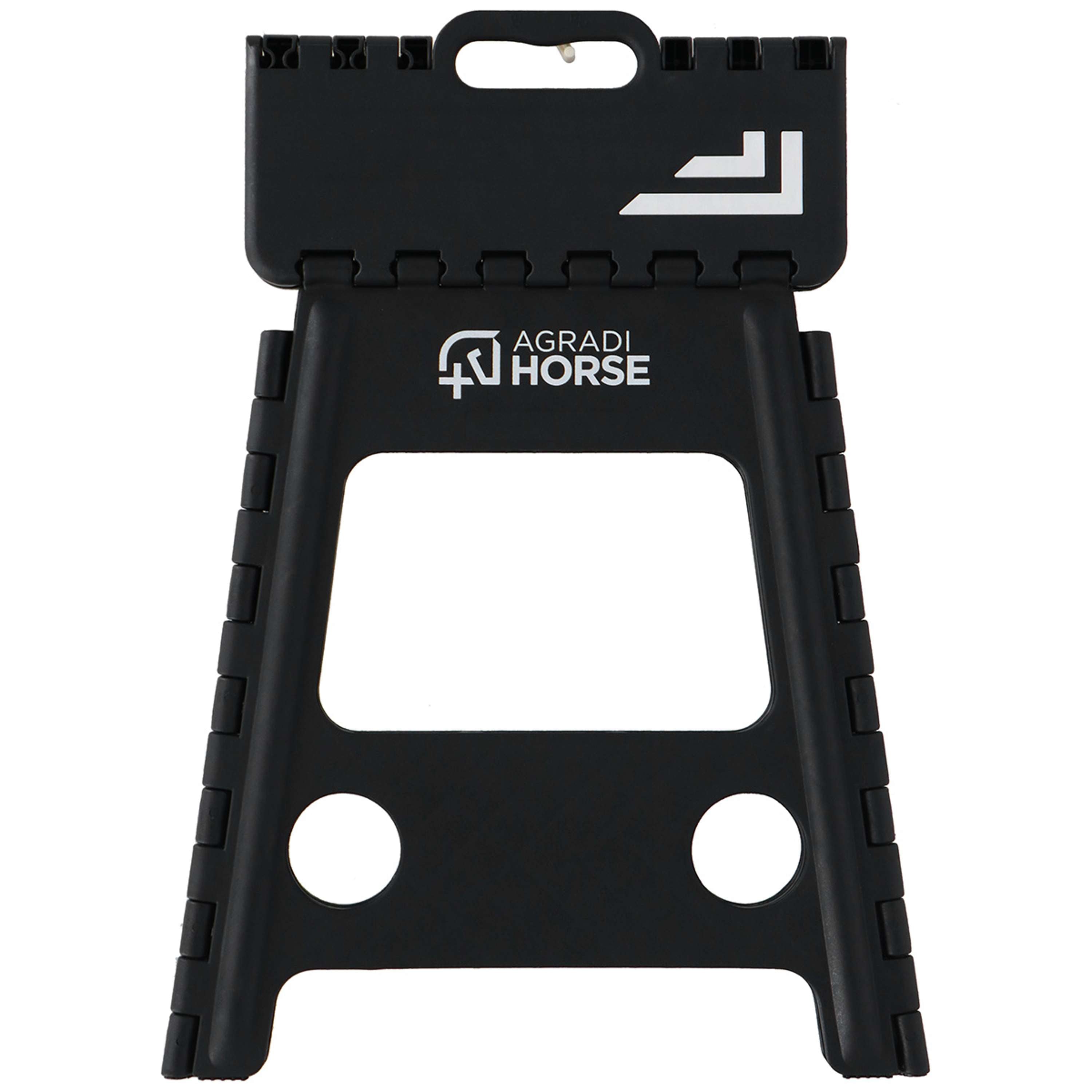 Agradi Horse Aufstiegshilfe Faltbar Schwarz