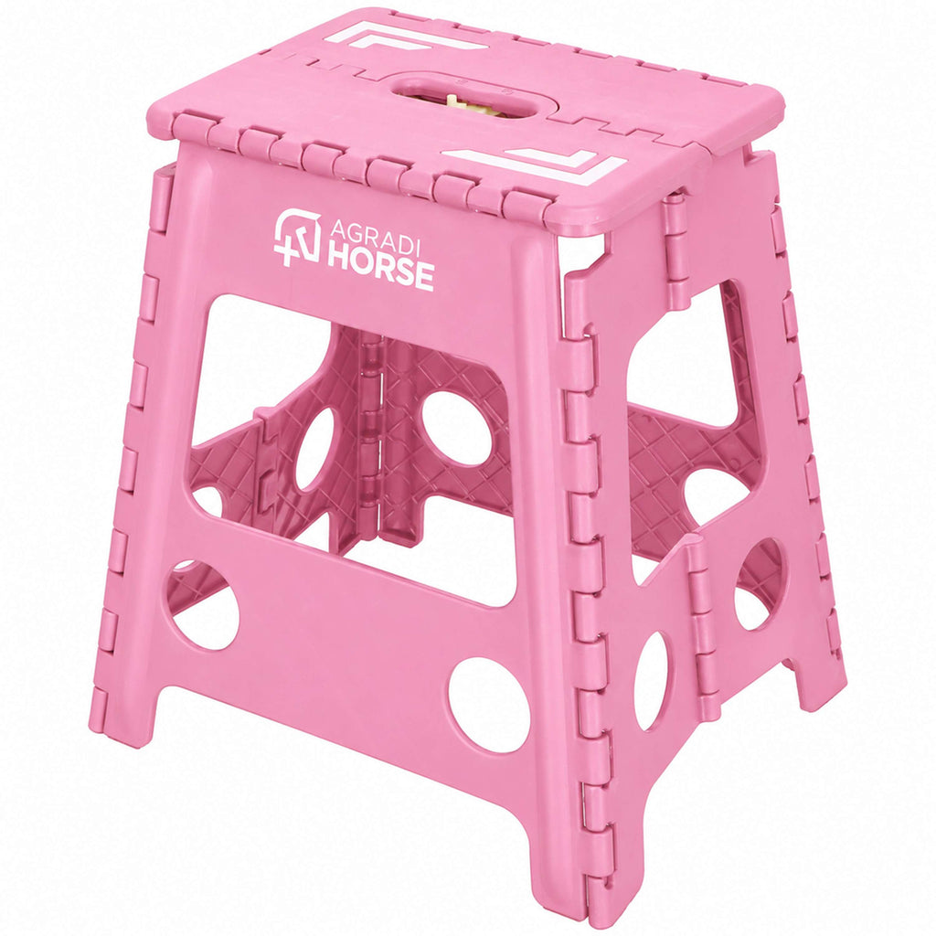 Agradi Horse Aufstiegshilfe Faltbar Rosa